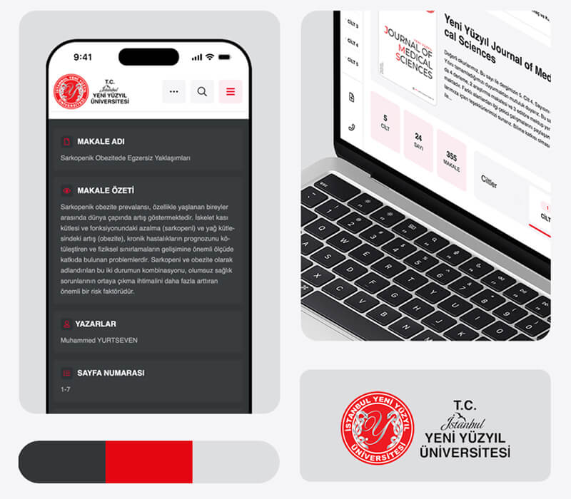 T.C İstanbul Yeni Yüzyıl Üniversitesi Dergi web site tasarımı